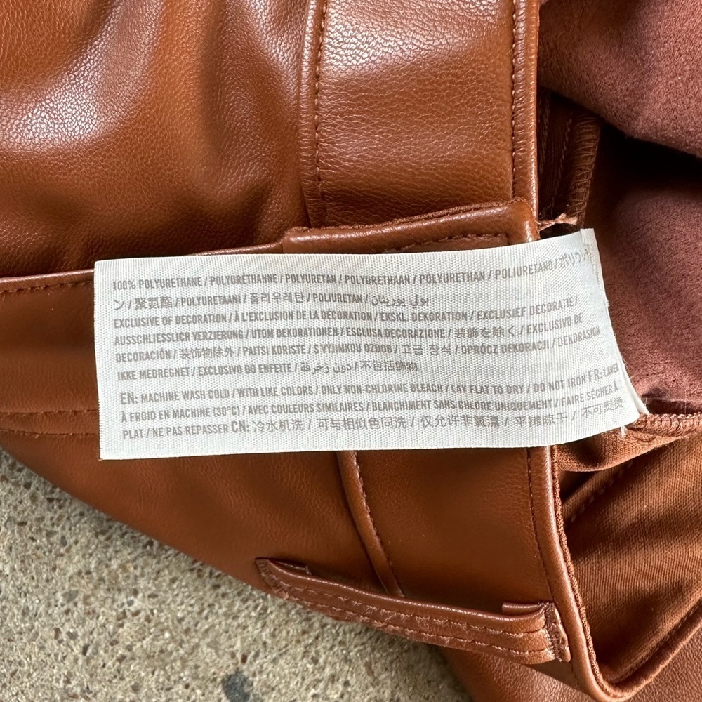 Abercrombie & Fitch The โ90s Straight Ultra High Rise Cognac Brown Size 28|6 - Picture 5 of 5